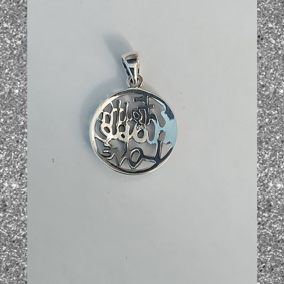 FAITH, HOPE , and LOVE  Pendant Necklace ,925S.S. - Picture 6 of 7